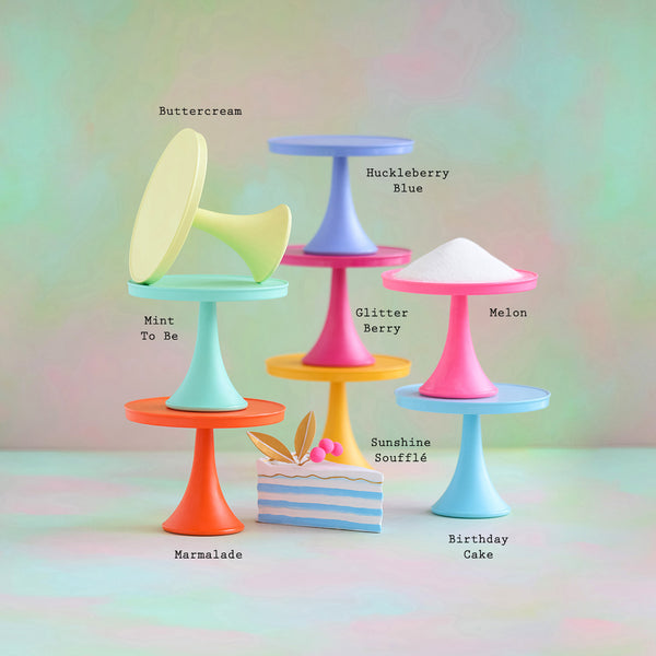 Medium Rainbow Cake Plates Glitterville Studios