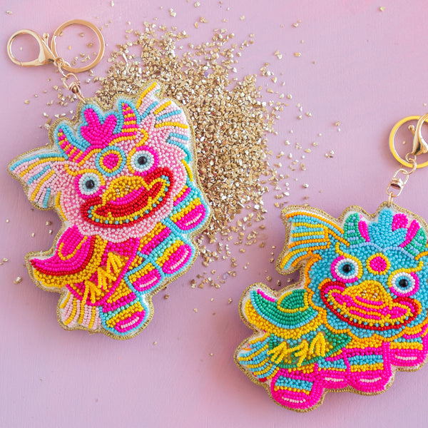 PreOrder - Loopsy the Dragon Beaded Bag Charm - Glitterville
