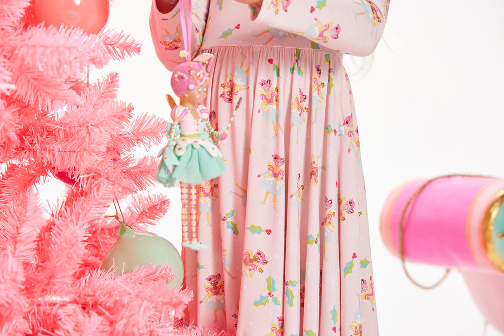 Sugarplum Pixie Long Sleeve Twirl Dress