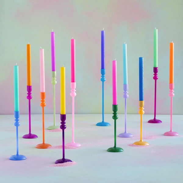 Rainbow Taper Candle, Boxed Set of 4 - Glitterville Studios, LLC