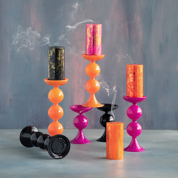 Trick or Sweet Pillar Candle Holder - Glitterville Studios, LLC