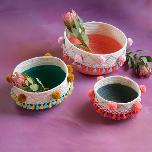 Pom Pom Basket Glitterville Studios