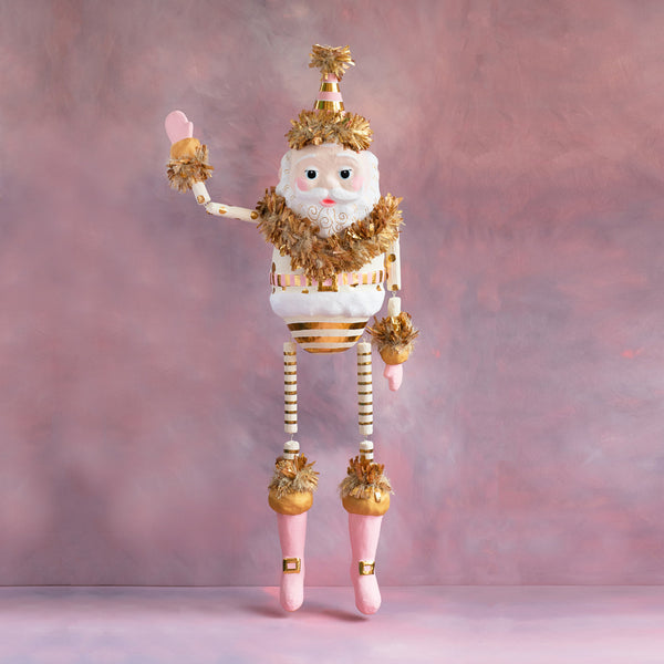 Gold & Blush Papa Noel Display - Glitterville Studios, LLC