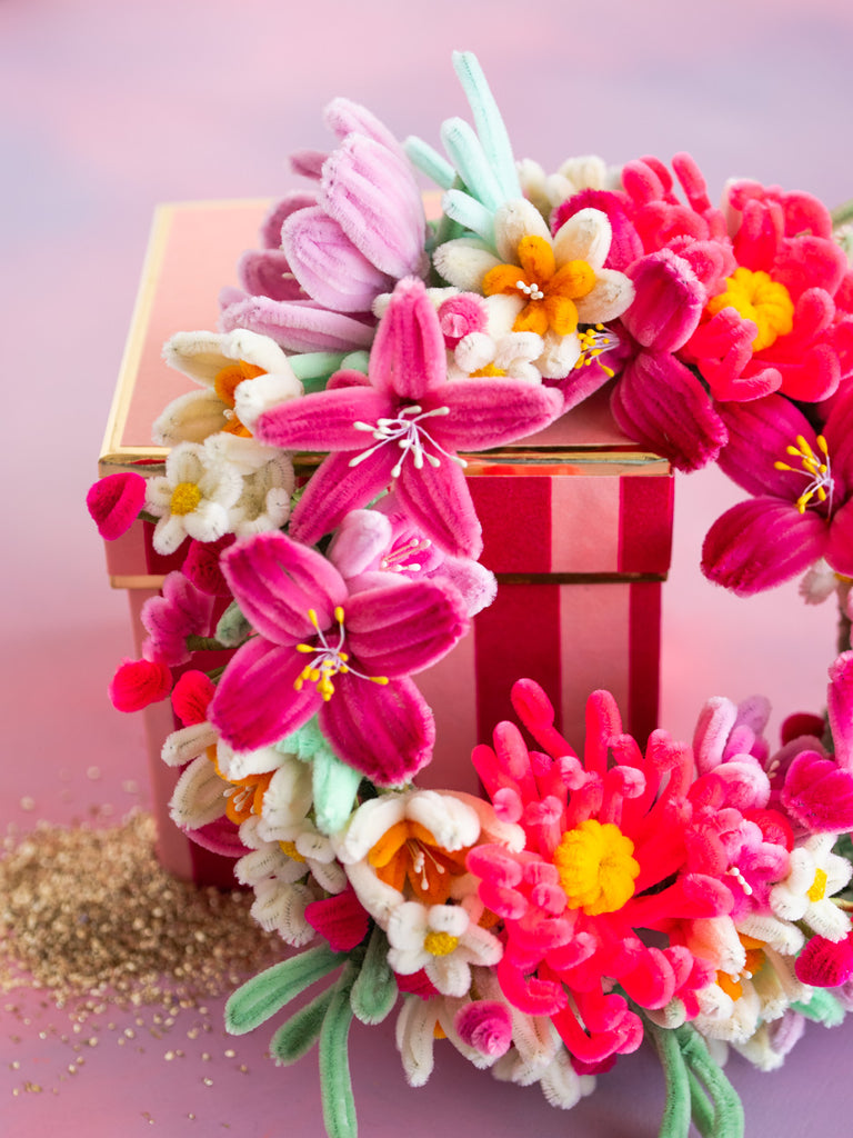 Milliner's Meadow Flower Wreath