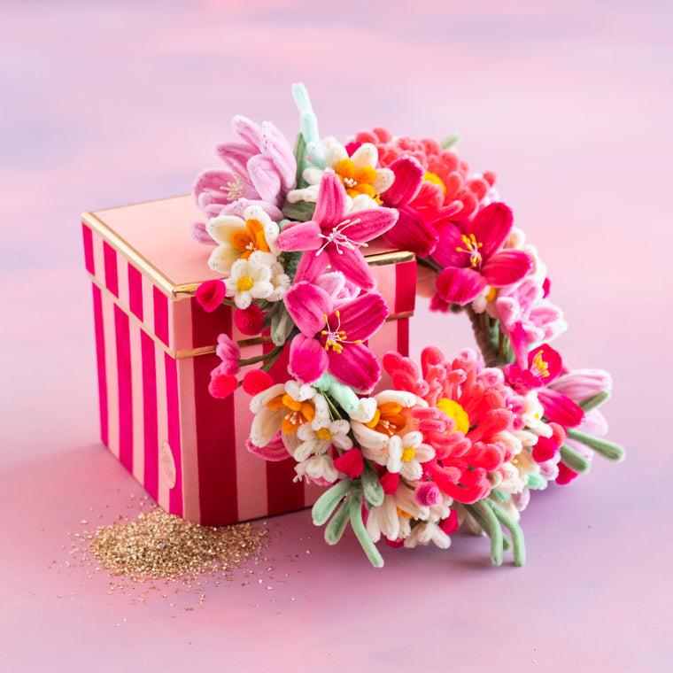 Milliner's Meadow Flower Wreath