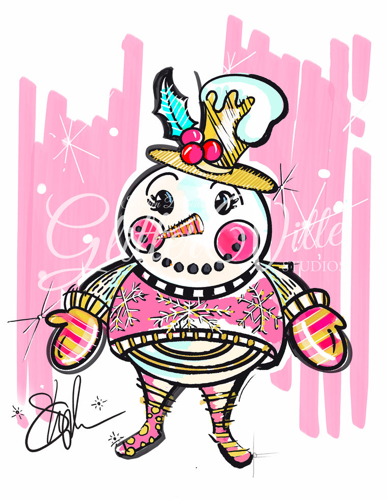 Baby Holly Jolly Signed Print