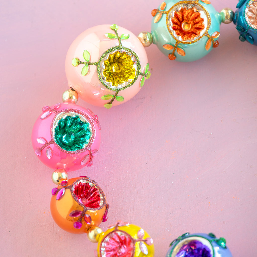 Jeweled Reflector Garland