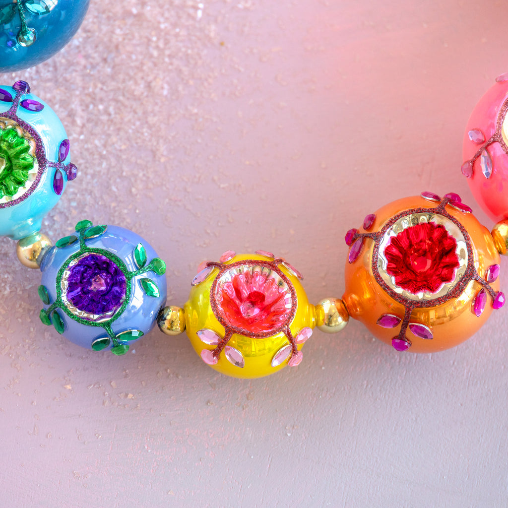 Jeweled Reflector Garland