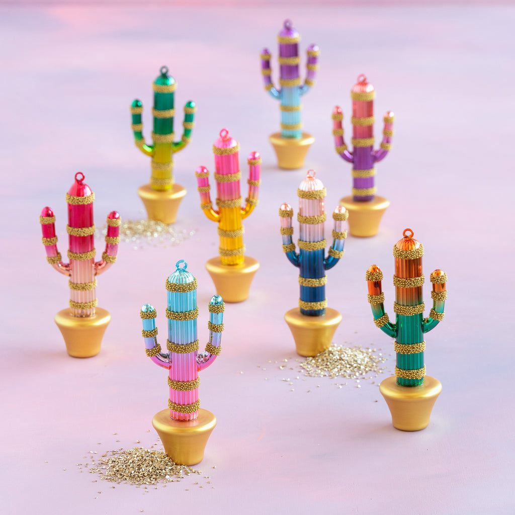 Fluted Cactus Ornament