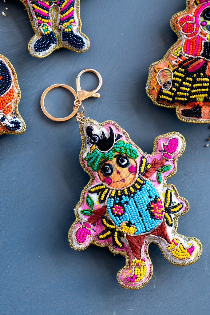 Spooky Kooks Beaded Bag Charm