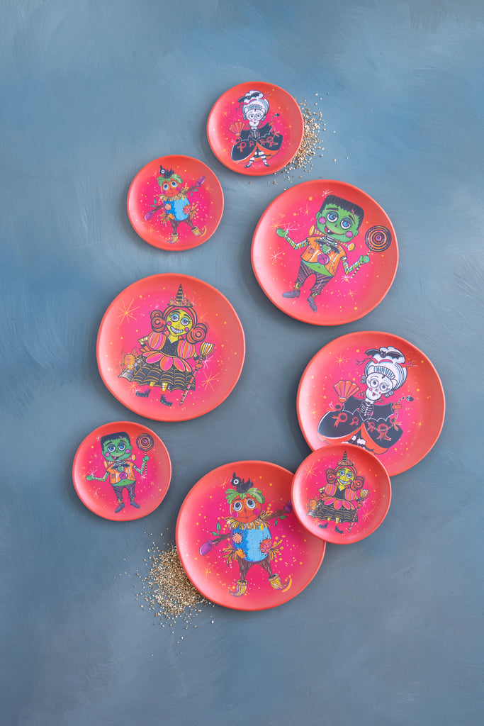 Spooky Kooks Halloween Dessert Plate, Set of 4