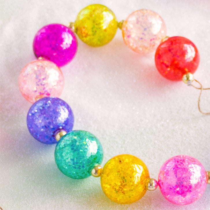 Rainbow Sparkle Ball Garland