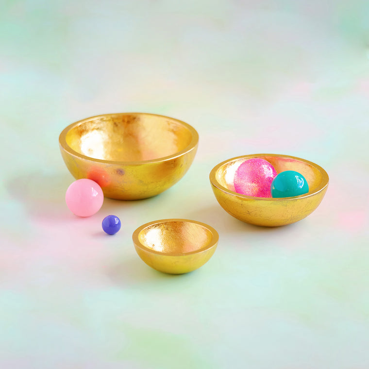 Gilded Bowls, Set of 3