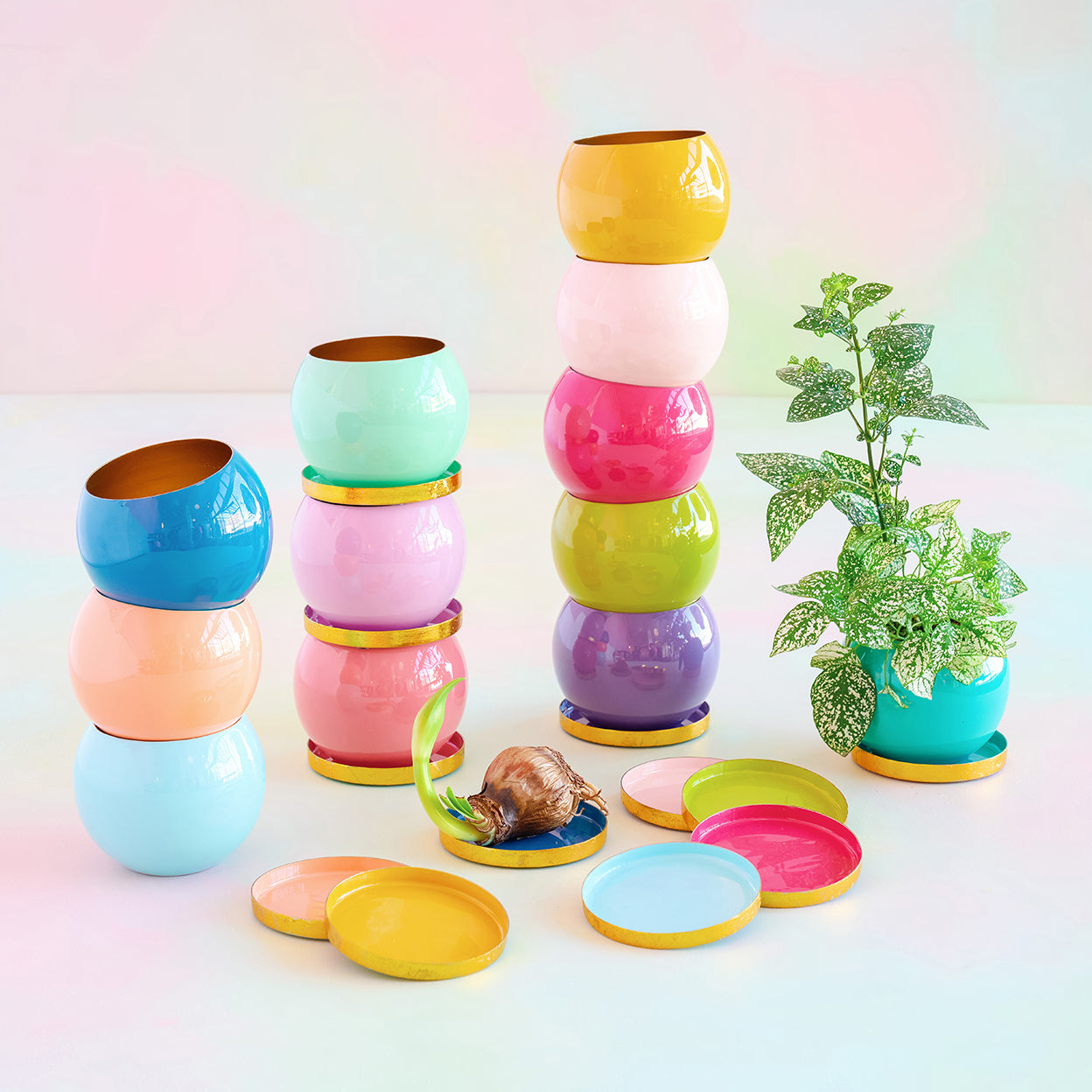 plant pot and saucer set Flower Pot with Saucer