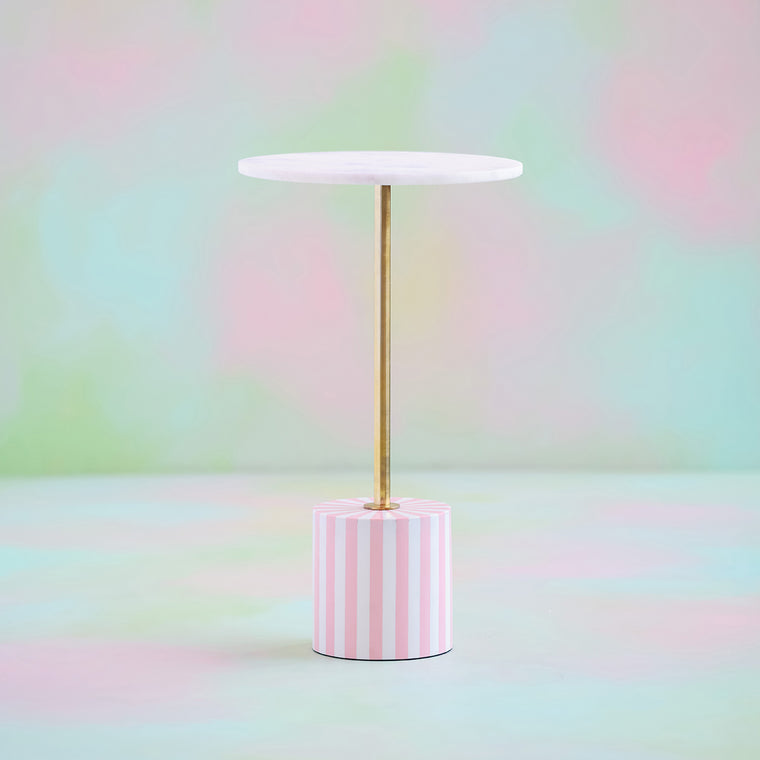 Small Pink & Marble Topsy Twirly Table