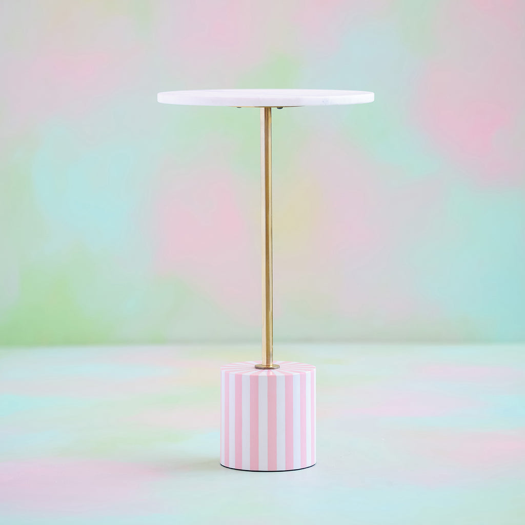 Medium Pink & Marble Topsy Twirly Table