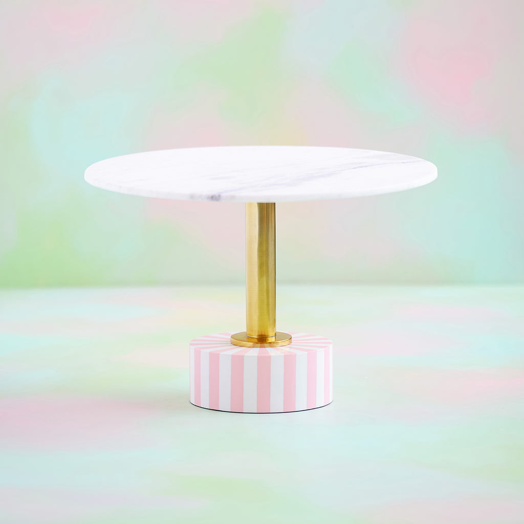 Large Pink & Marble Topsy Twirly Table