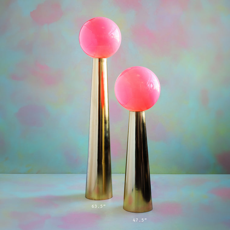Pink Globe Obelisky Lampsy