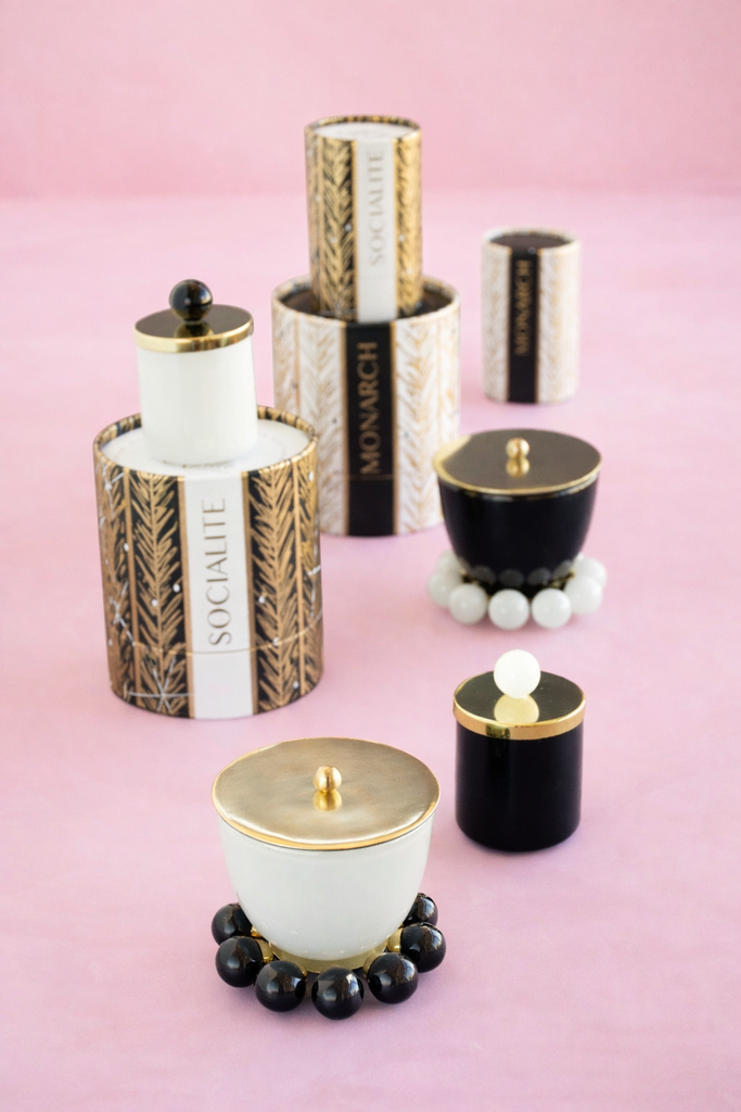 Candle Couturier, Prima BALLerina Black & White Scented Candle