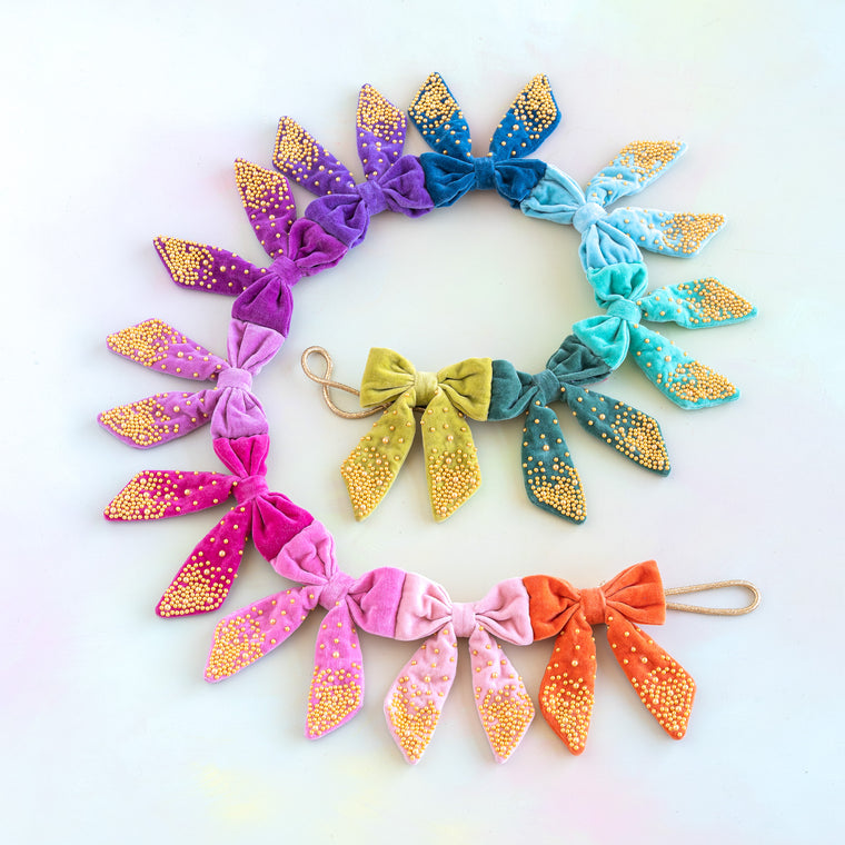 Lustre Luxe Velvet Bow Garland