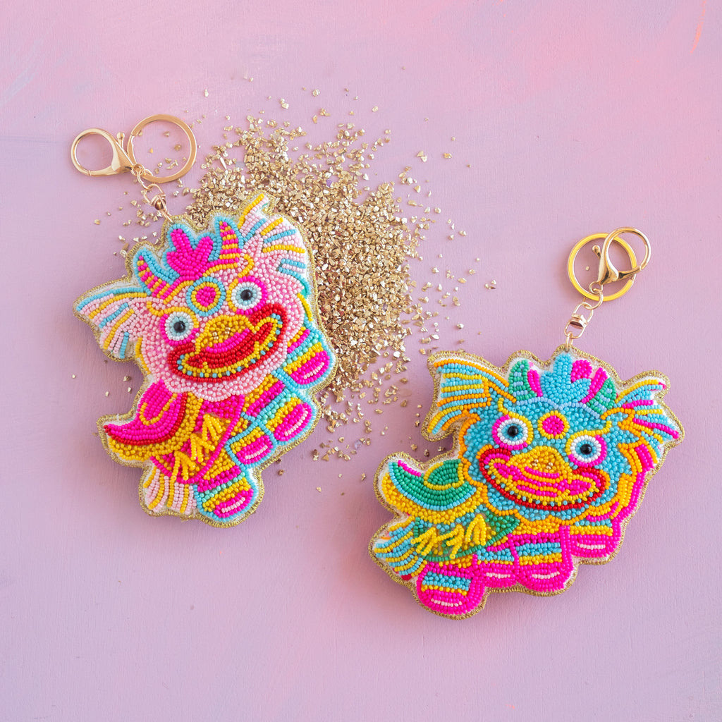 PreOrder - Loopsy the Dragon Beaded Bag Charm