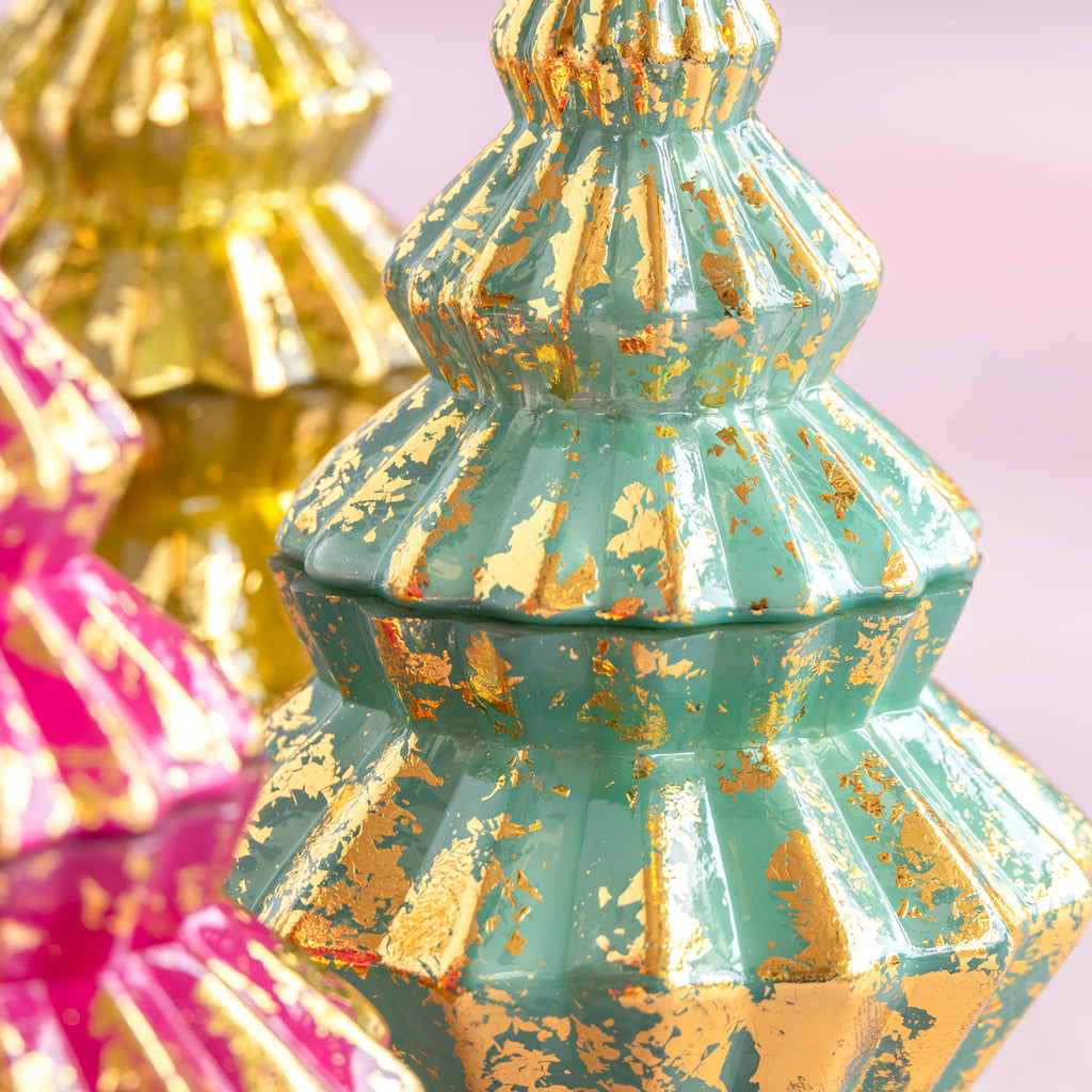 Metallic Tree Candle