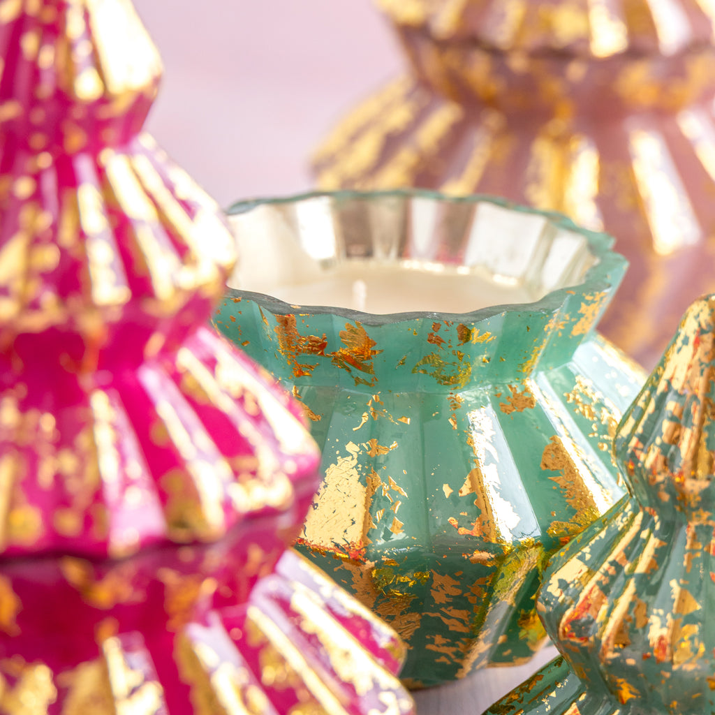 Metallic Tree Candle