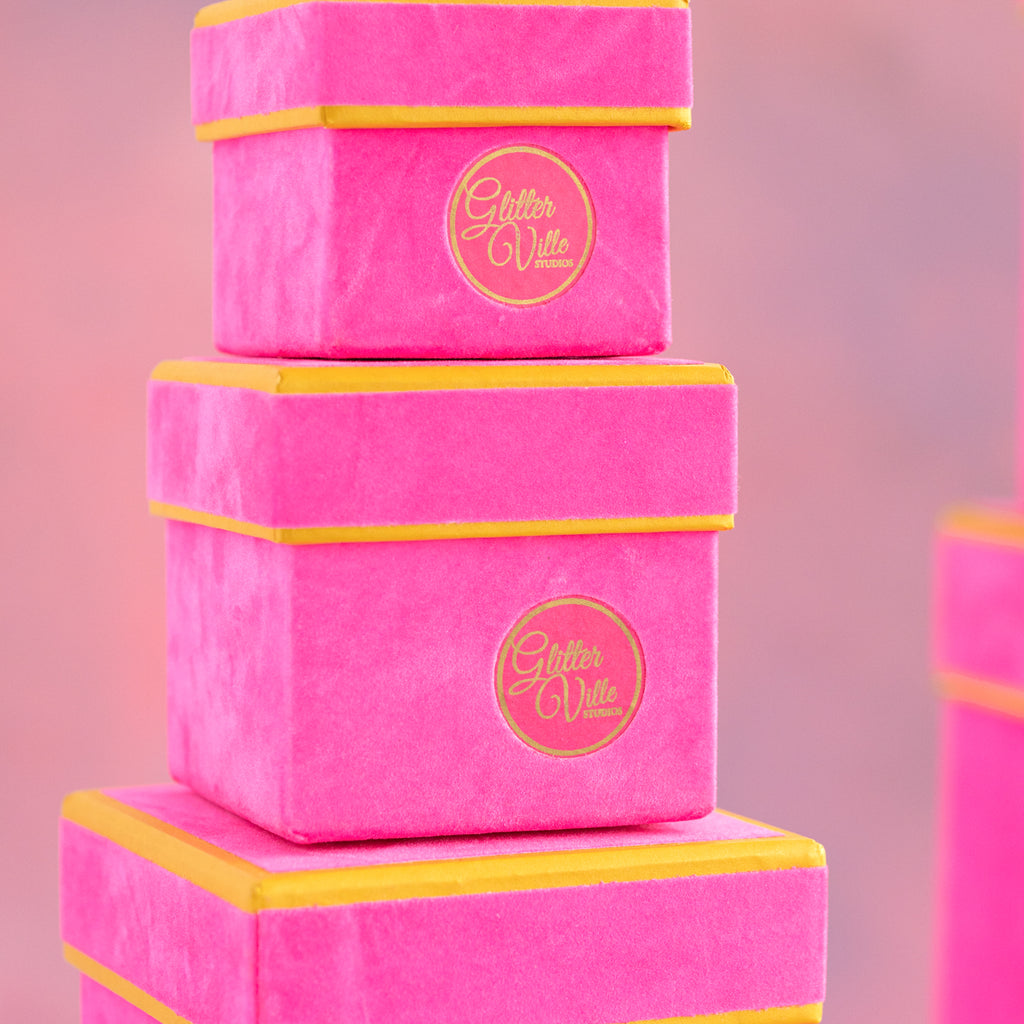 Patisserie Flocked Boxes, Set of 10