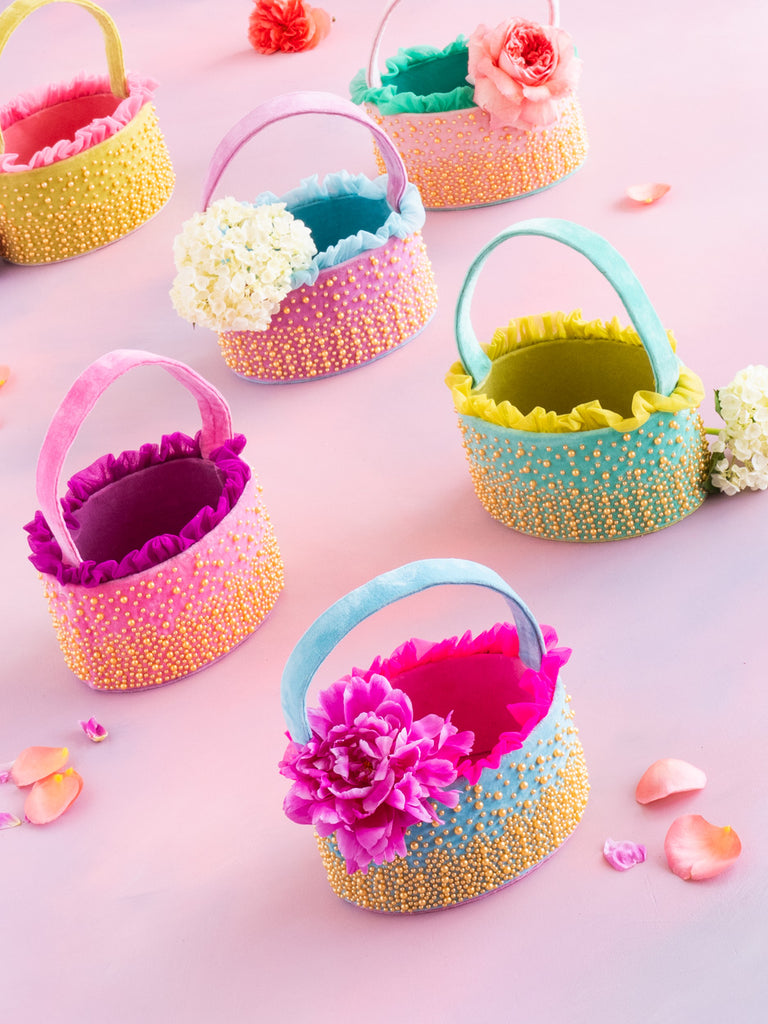 Luster Lux Velvet Basket
