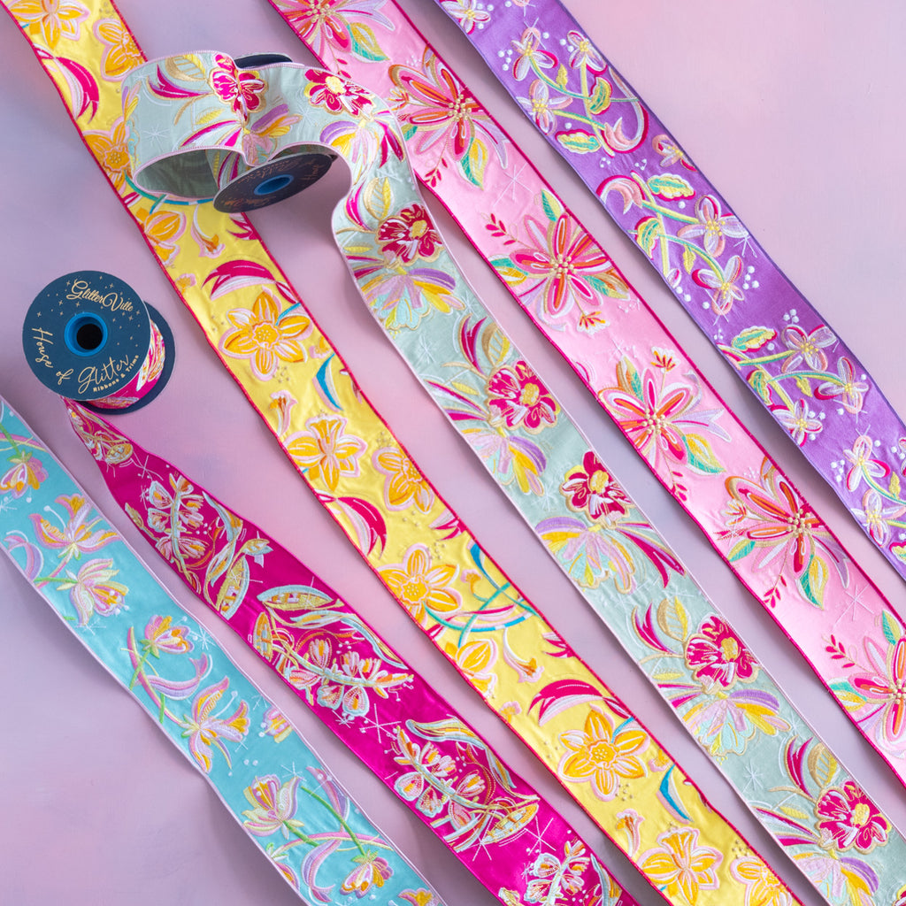 Frenchy Florals Embroidered Ribbon