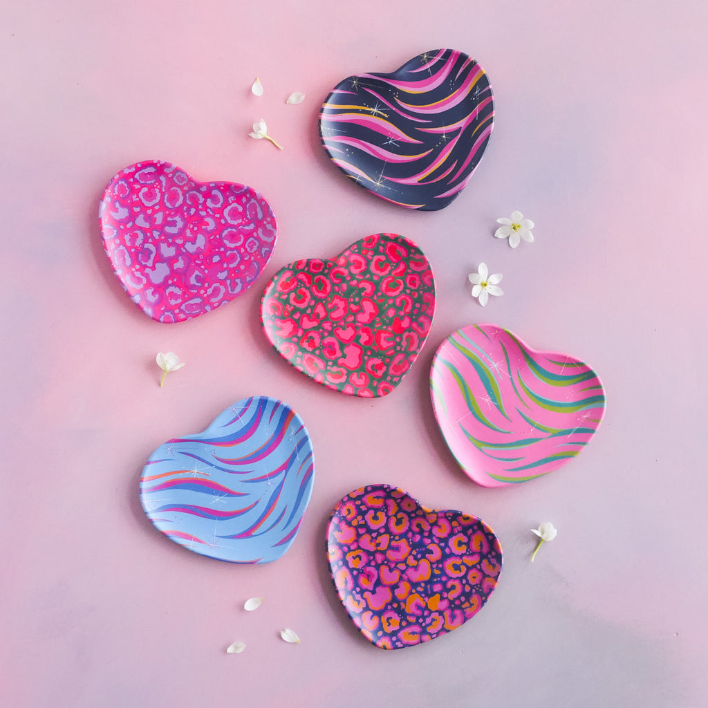 Majestic Menagerie Heart Plate Set