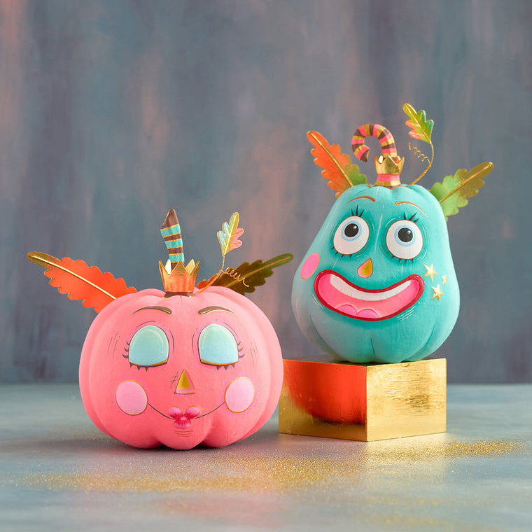 Gourdy & Gurdie Pumpkin Pixie Displays