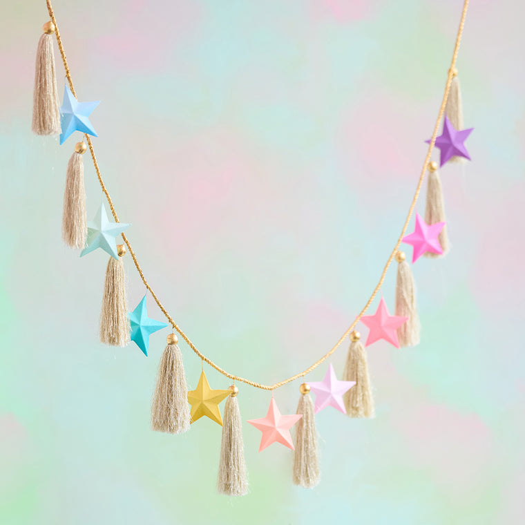 Rainbow Star Garland