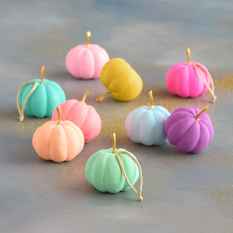 Rainbow Pumpkin Ornament