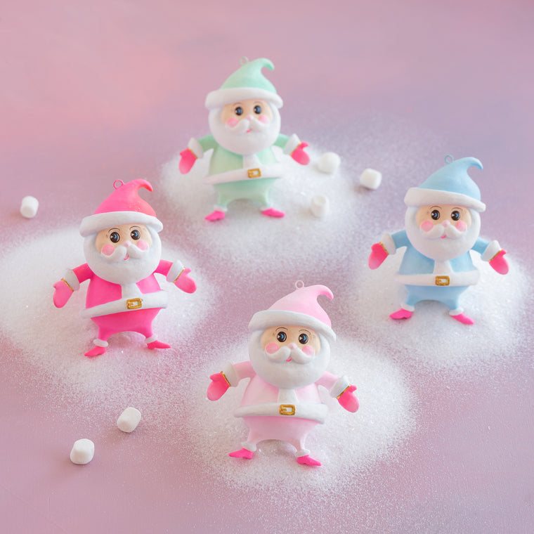 Rainbow Baby Papa Noel Ornament