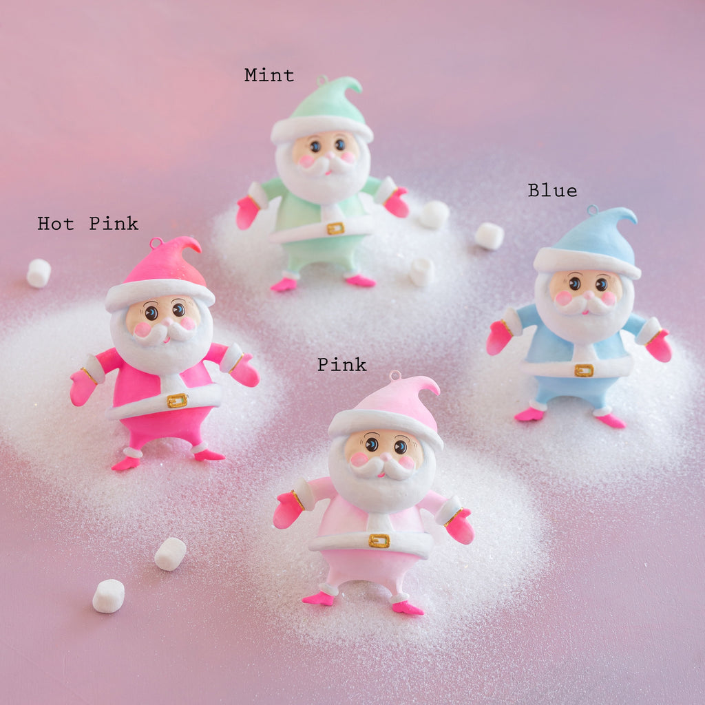 Rainbow Baby Papa Noel Ornament