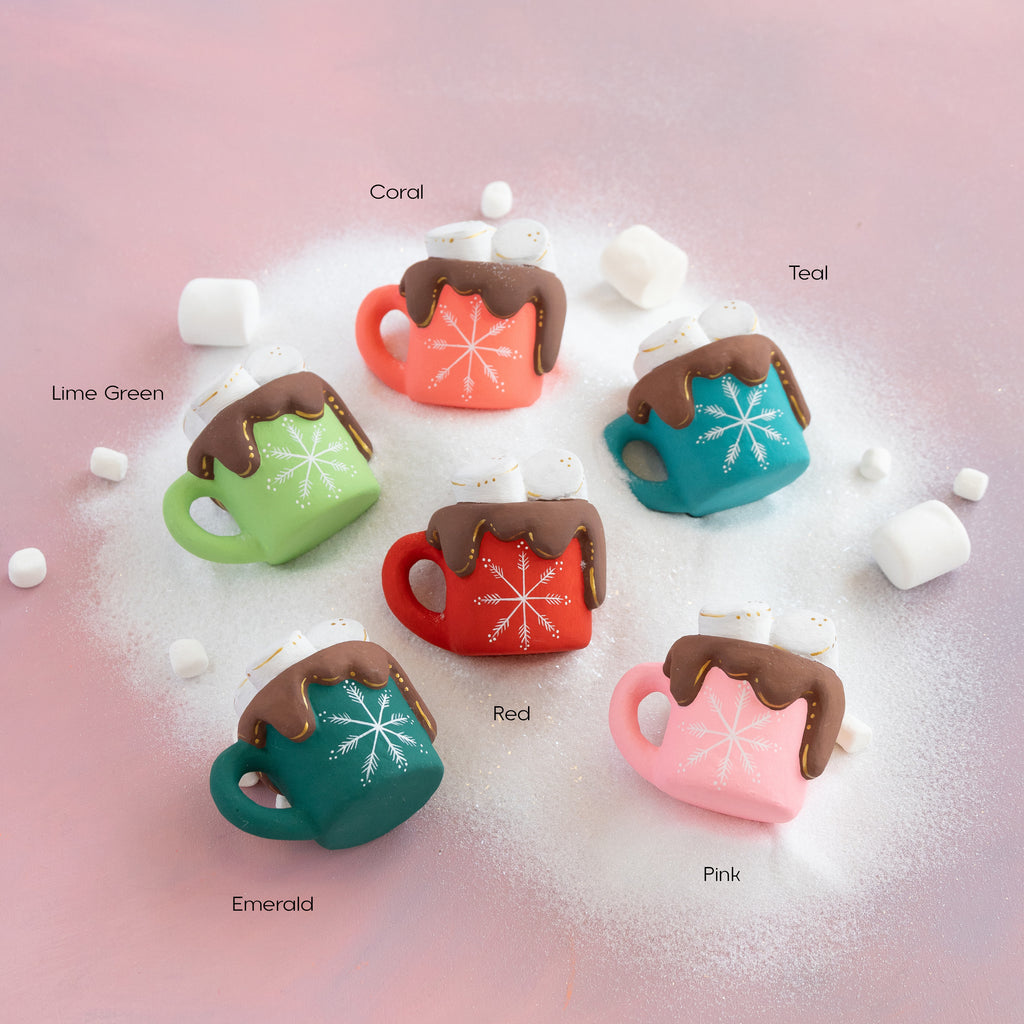 Snowflake Hot Chocolate Mug Ornament