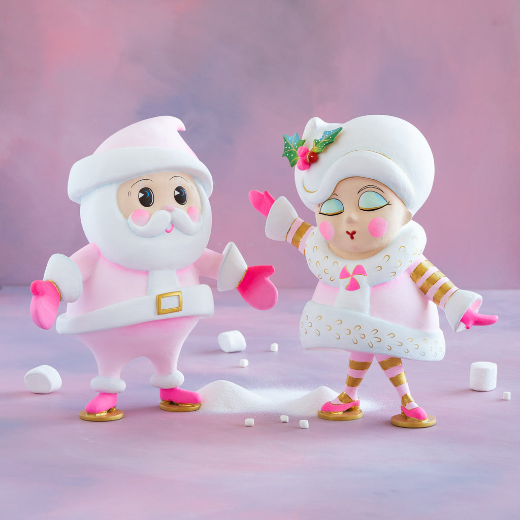 Baby Papa Noel Tabletop, Light Pink