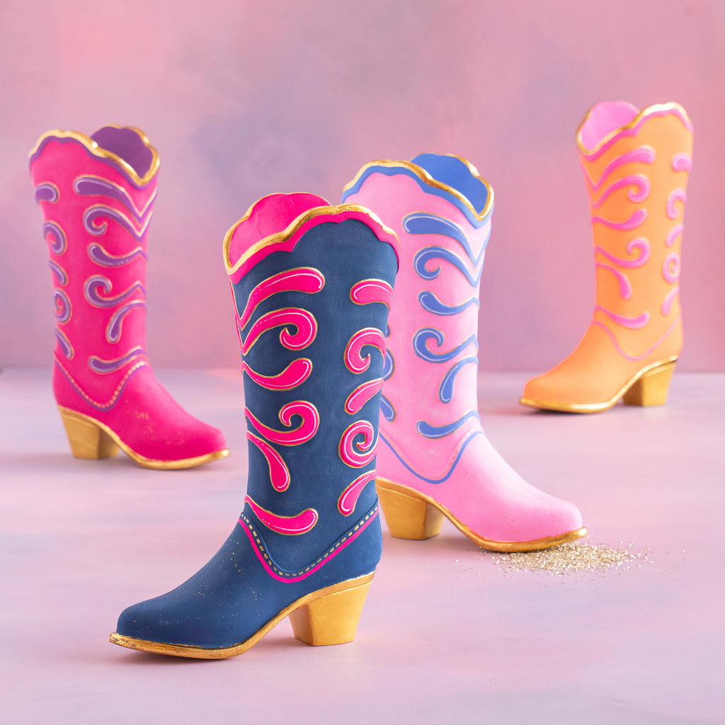 Glitter Up Cowboy Boot Display