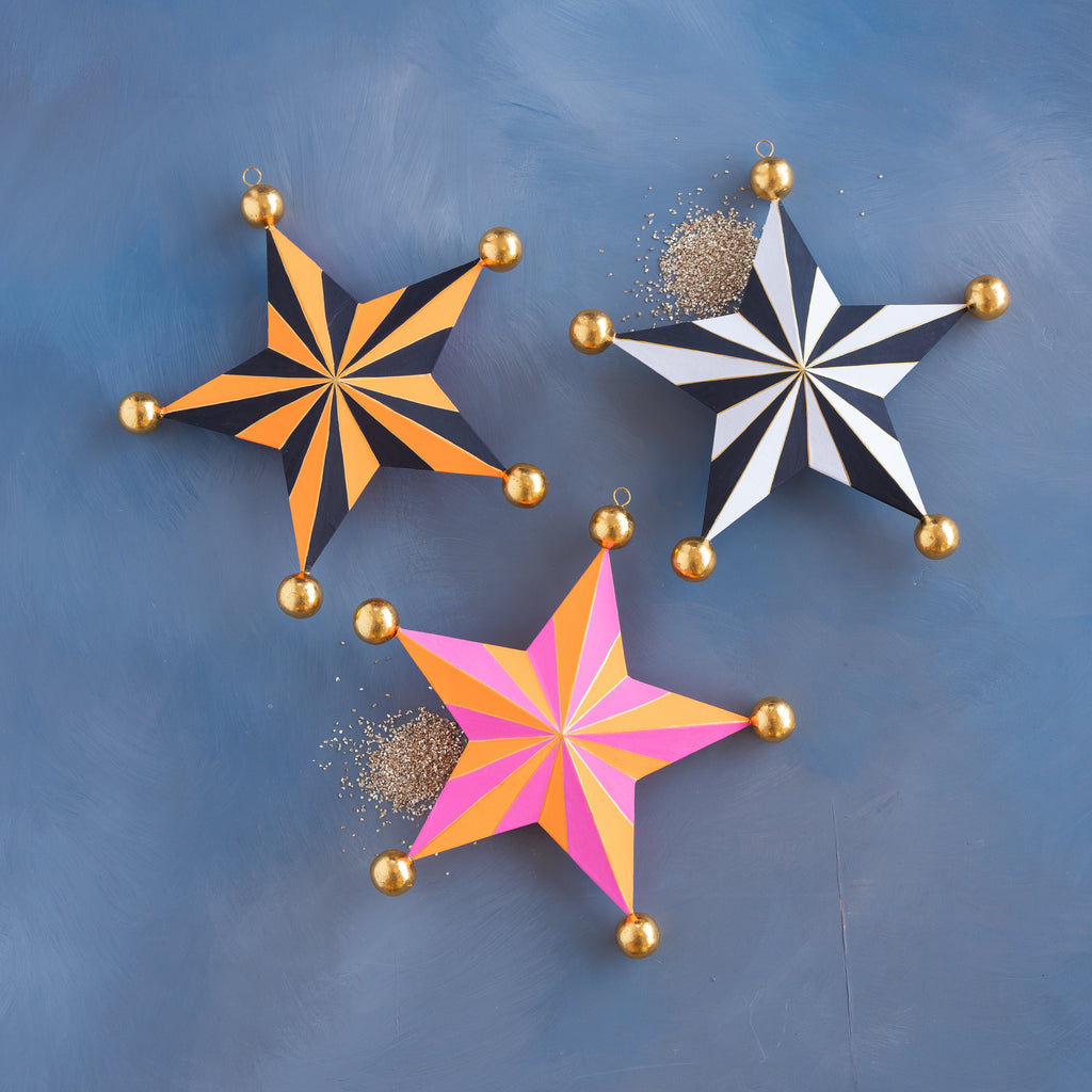 Halloween Stripe Star Set, Small
