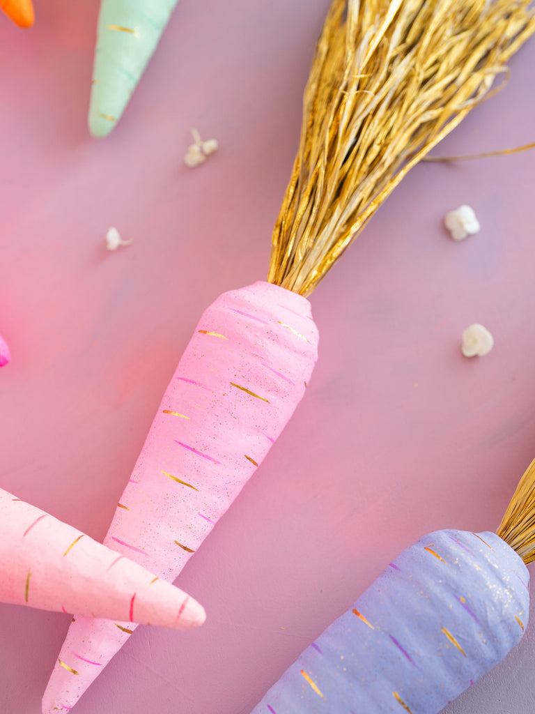 Pastel Carrot Hanging Display