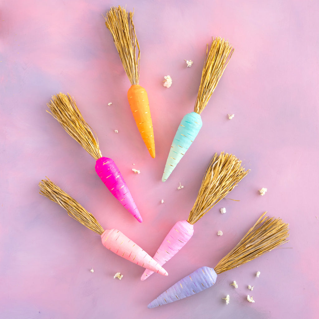 Pastel Carrot Hanging Display