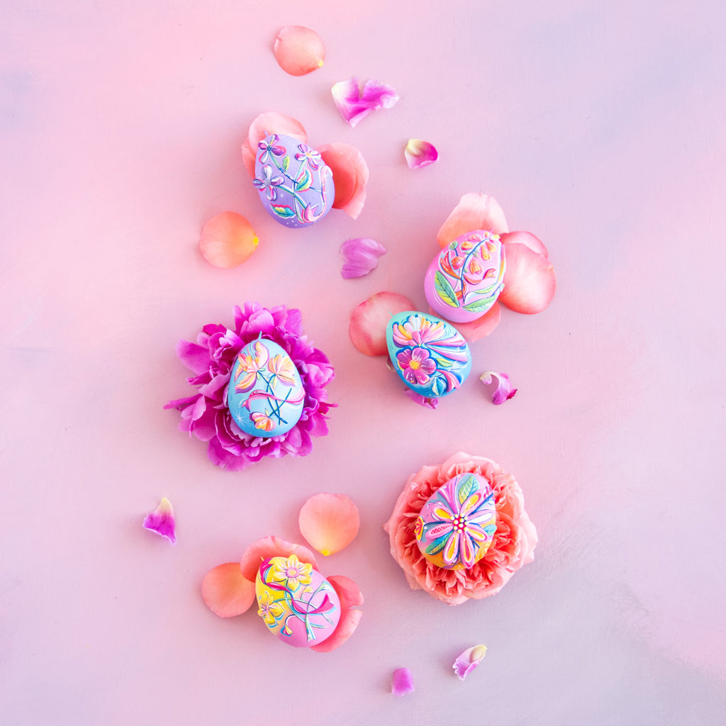 Frenchy Florals Egg Ornament