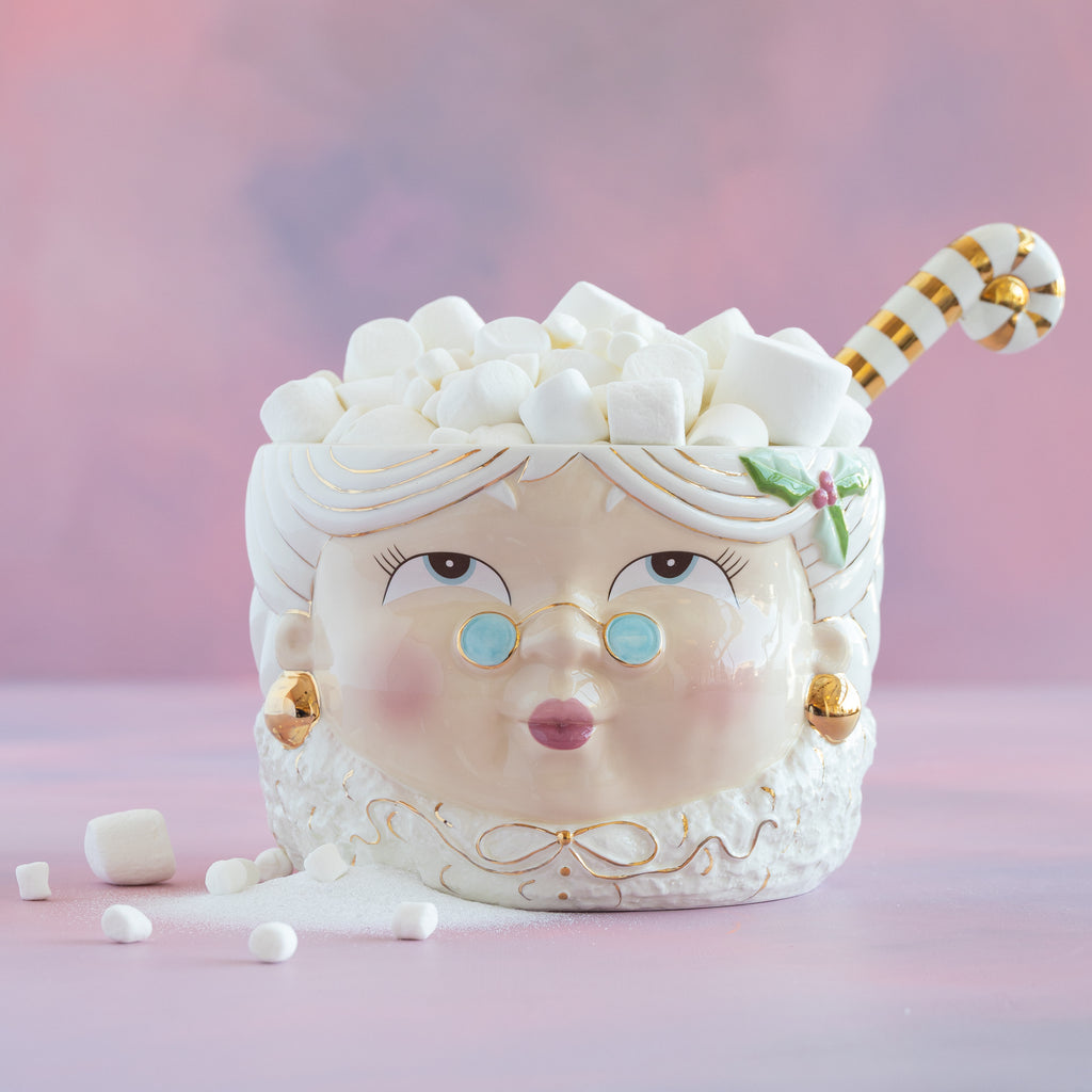 Mrs. Papa Noel Punch Bowl with Ladle