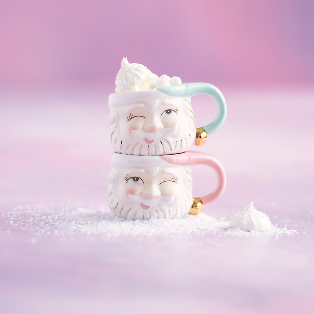 Papa Noel Mug, White