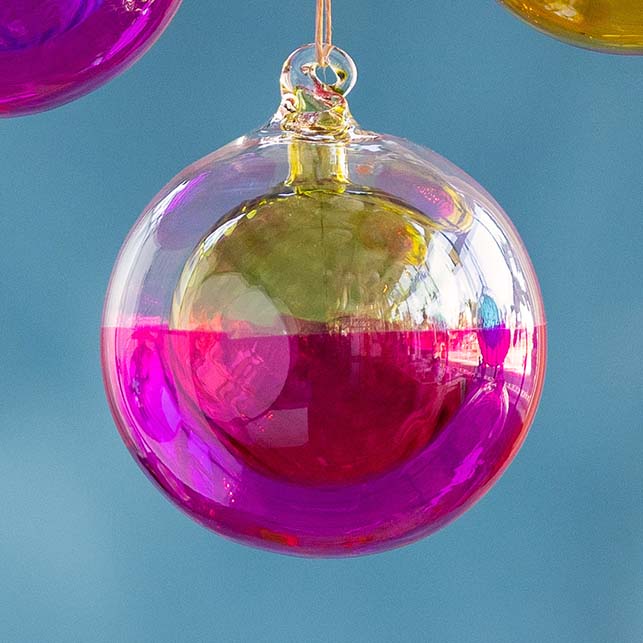 Swirl Ball in a Ball Ornament