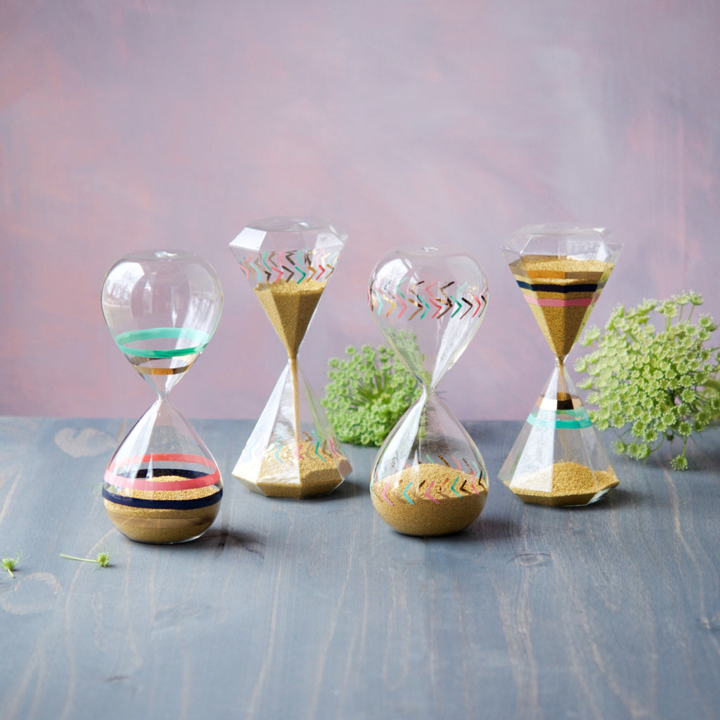 Patterned Hour Glass