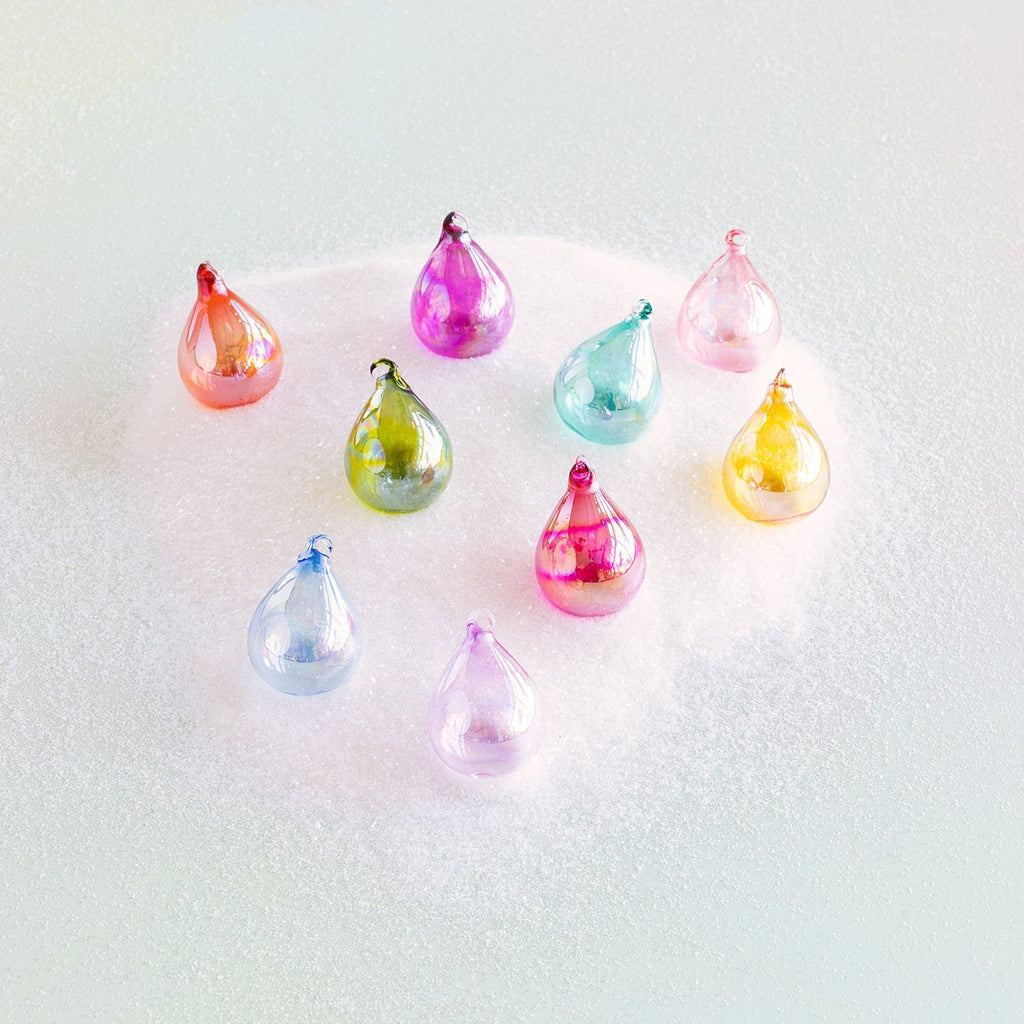 Rainbow Raindrop Ornament, Boxed Set of 9