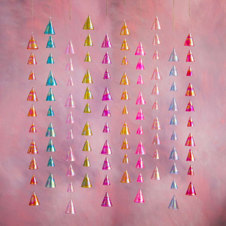 Iridescent Cone Garland