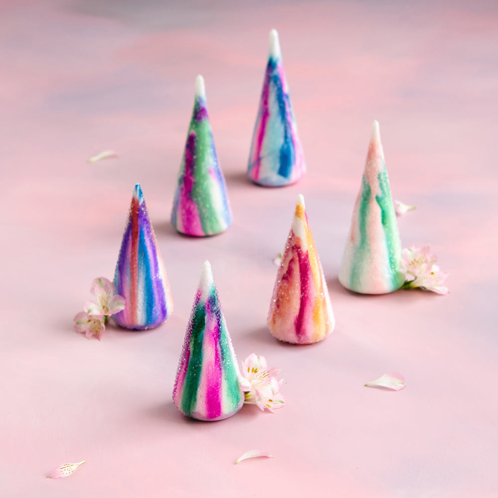 Water Color Cone Trees